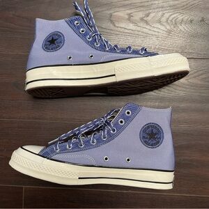 Converse High Top Sneakers - Purple and White